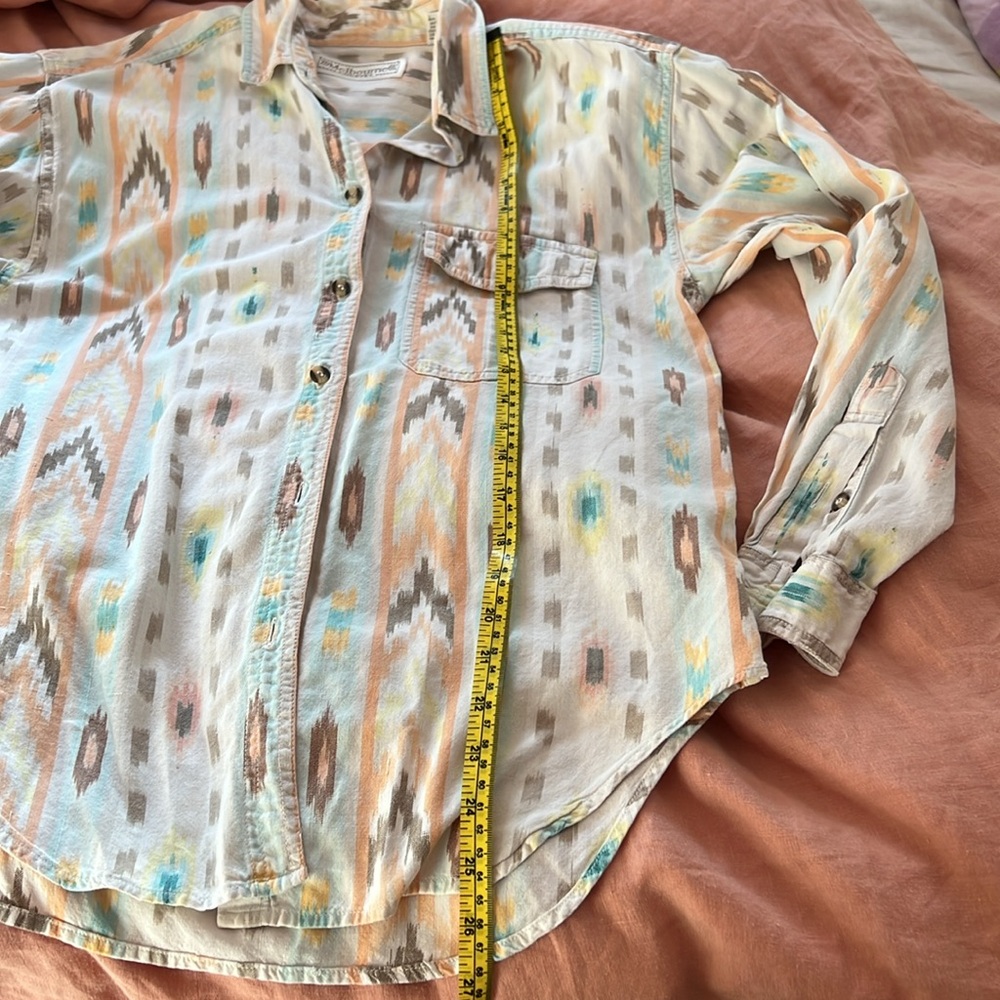 Aztec print button down - Picture 5 of 5